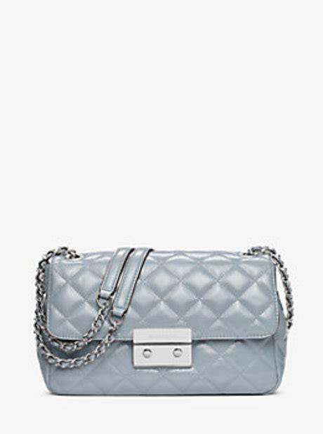 michael kors collins md dusty blue|michael kors blue handbags.